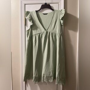 SHEIN dress, size large and sage green